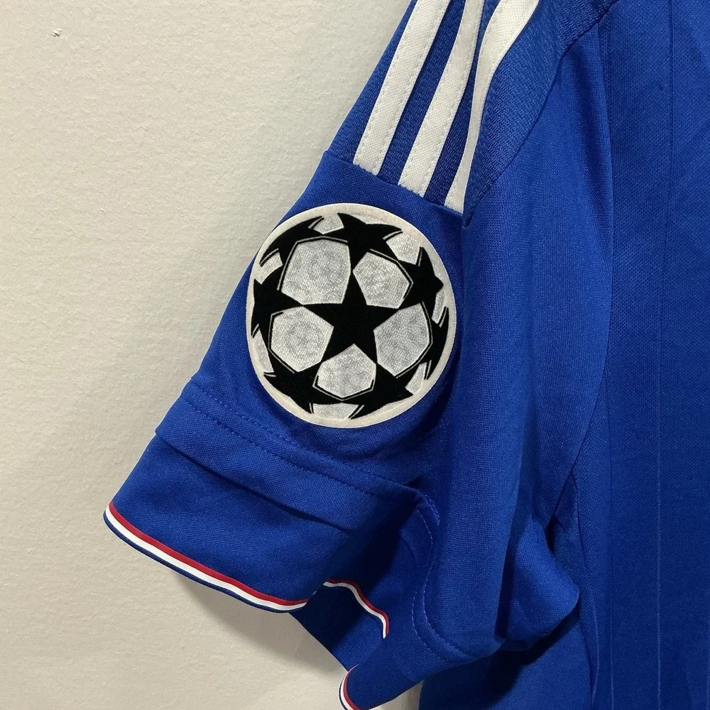 Adidas Chelsea F.C. home jersey UEFA Champions League and Respect sleeve patch
